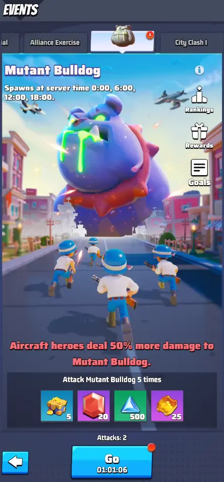 Last War Wanted Boss Mutant Bulldog