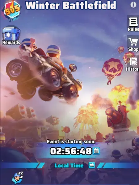 Last War Winter Storm Event Screen