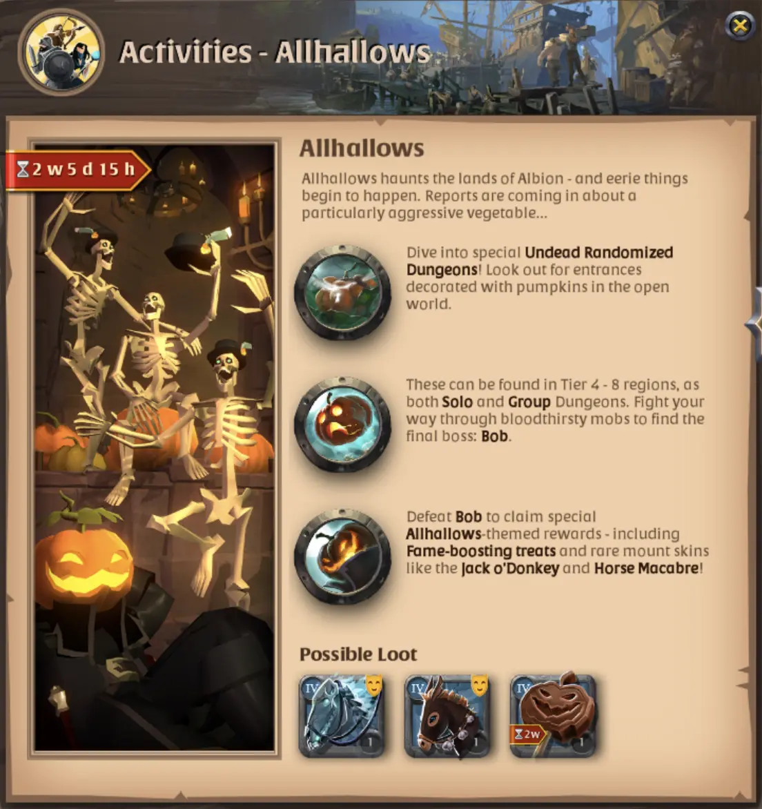 Albion Online Allhalows Event 2026 Details