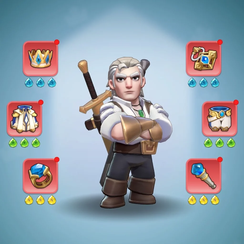 Kingshot account for sale with 609M power Medium Account