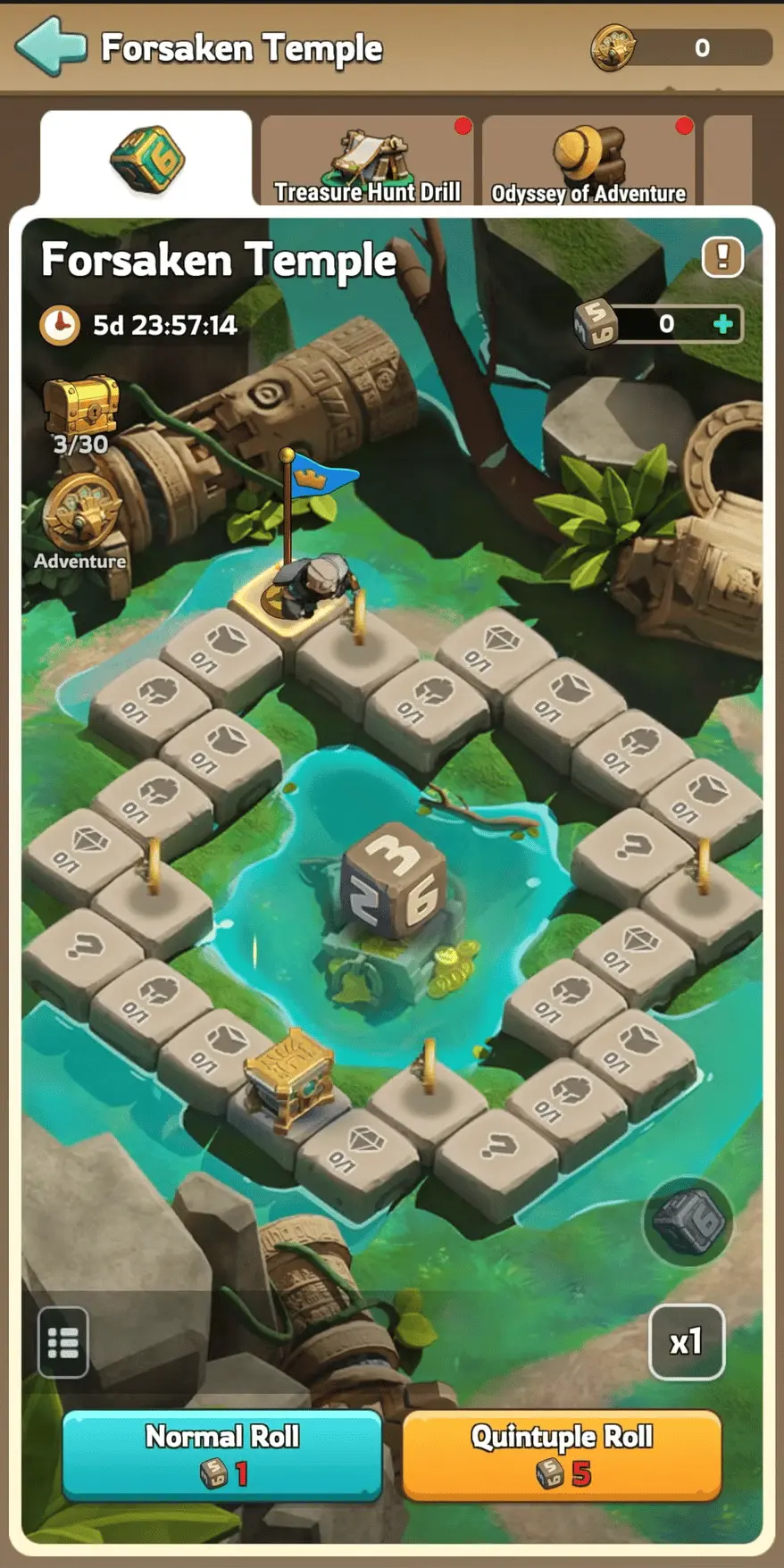 Kingshot Forsaken Temple Event Screen