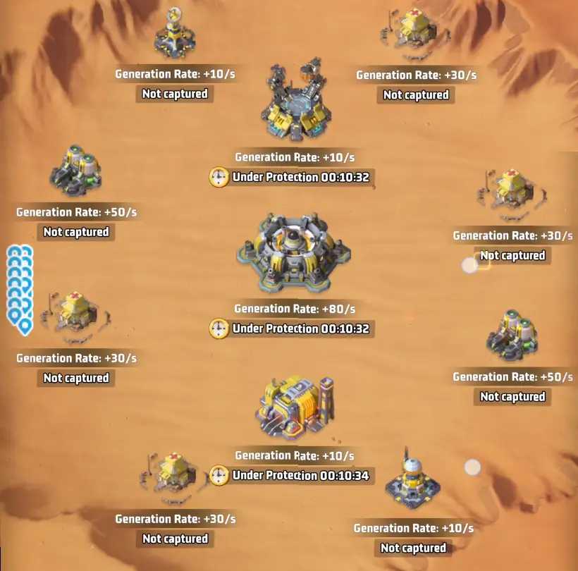 Last War Desert Storm Map and Building